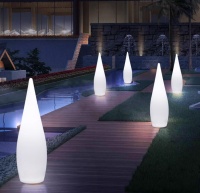 Светильник Капля 36х120 питание от АКБ, RGB