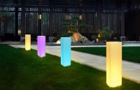 Светильник Колонна 30х30  питание от АКБ, RGB